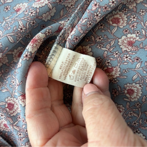 Mystree Button Down Pintucked Floral Tank Top. EUC. Boho. Flowy. - Picture 9 of 12